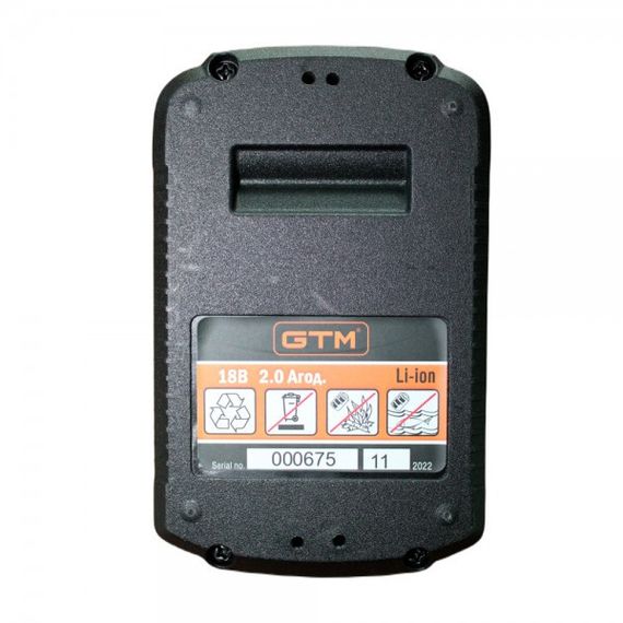 Акумулятор GTM B18V/2Аh (18 В 2 А*год) | Зображення 1