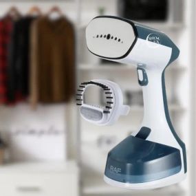 Ручной отпариватель RAF 1500 Вт с функцией защиты от капель и съемным резервуаром для воды