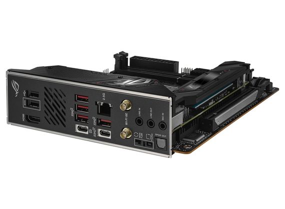 Материнcька плата ASUS ROG STRIX B650E-I GAMING WIFI sAM5 B650 2xDDR5 M.2 HDMI WiFi BT mITX (90MB1BI0-M0EAY0) | Зображення 5