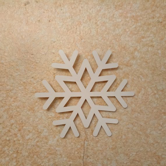 Панно декоративная картина на стену Снежинка LED подсветка 400х400 acr-p000209 | Зображення 2