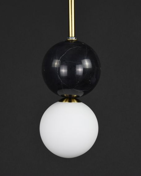 Люстра підвісна на 1 лампочку 27834 Чорний 40-150х10х10 см. | Зображення 3