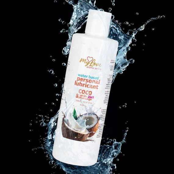2в1 лубрикант та масажний гель - MyLove Aroma Series Intim&Massage Coco, 300 мл Sex Aura | Зображення 3
