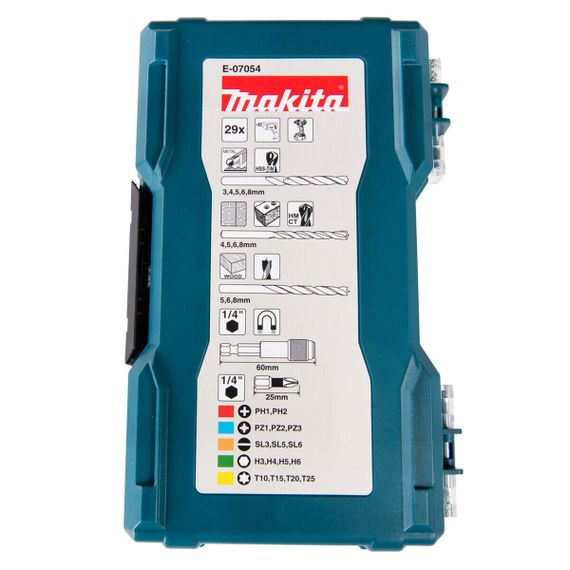 Набір біт та свердл (29 предметів) Makita E-07054 | Зображення 4