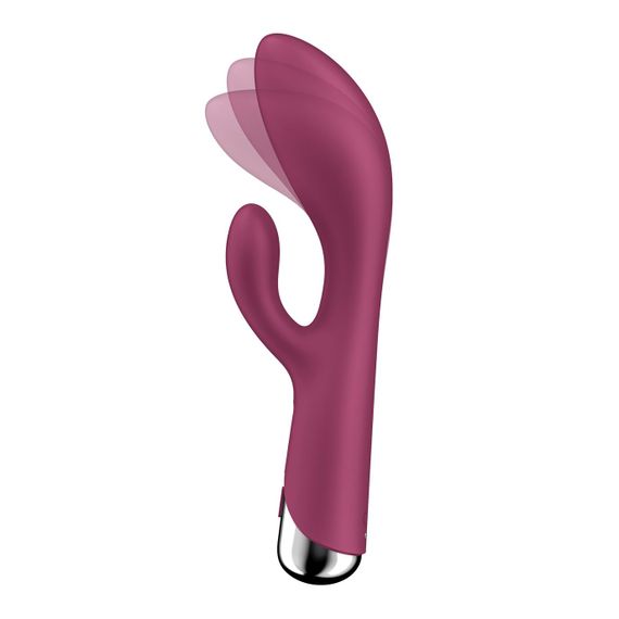 Вібратор-кролик з ротацією Satisfyer Spinning Rabbit 1 Red, 3 мотори | Зображення 1