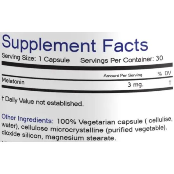 Мелатонин для сна Bionic Formula Melatonin 3 mg 30 Caps | Зображення 1