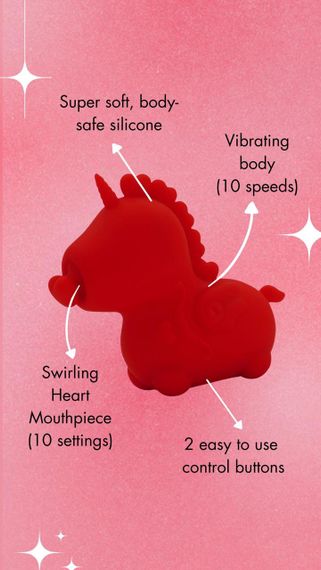 Вібратор-єдиноріжка Unihorn – Cupid's Beau, масажувальний язичок-сердечко sexstyle | Зображення 8