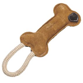 Іграшка для собак DoggyMan Leather Bone, 25 см