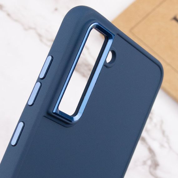 TPU чохол Bonbon Metal Style для Samsung Galaxy S23 Синій / Cosmos blue | Зображення 4