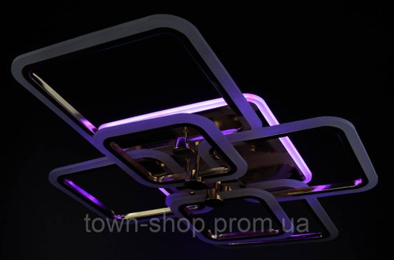 Люстра потолочная LED с пультом A2503/2+2+2-rgb-gd Золото 12х59х80 см. | Зображення 9