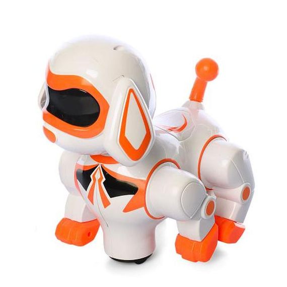 Интерактивная игрушка Собачка Bambi 8202A со звуком и светом Оранжевый