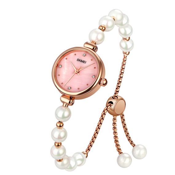 Жіночий годинник Skmei 1983PKWT Pink-White | Зображення 1