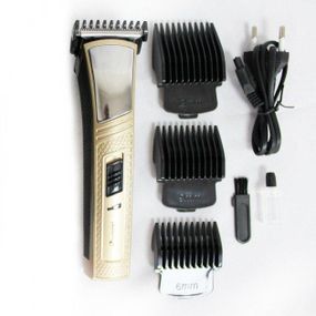 Профессиональная аккумуляторная машинка Pro Gemei GM-6128 беспроводная для стрижки волос с насадками