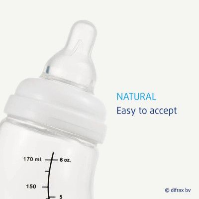 Бутылочка для кормления Difrax S-bottle Natural с силиконовой соской, 170 мл (705 Blossom) | Зображення 4