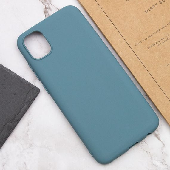 Силиконовый чехол Candy для Samsung Galaxy A04 Синий / Powder Blue | Зображення 3