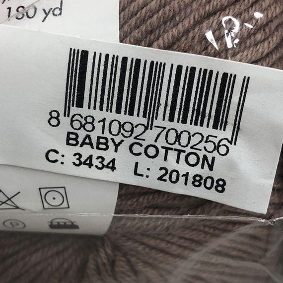 Пряжа Gazzal – Baby Cotton колір 3434 Глясе | Зображення 2