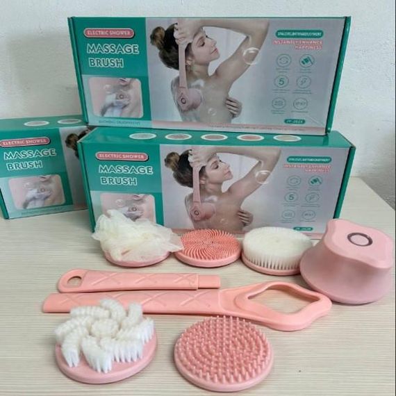 Електрична масажна щітка для тіла Cleaning brush Рожева