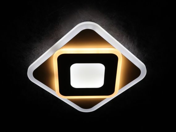 Сучасний квадратний світильник стельовий LED для кімнати кухні ванної 25123 Білий 4х25х25 см. | Зображення 1