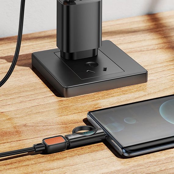 Перехідник Hoco UA32 Type-C male to Type-C female display adapter Black | Зображення 4