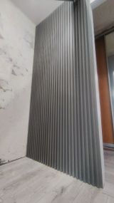 Декоративна стінова рейка сталева сіра 3000*160*23мм (D) SW-00001528