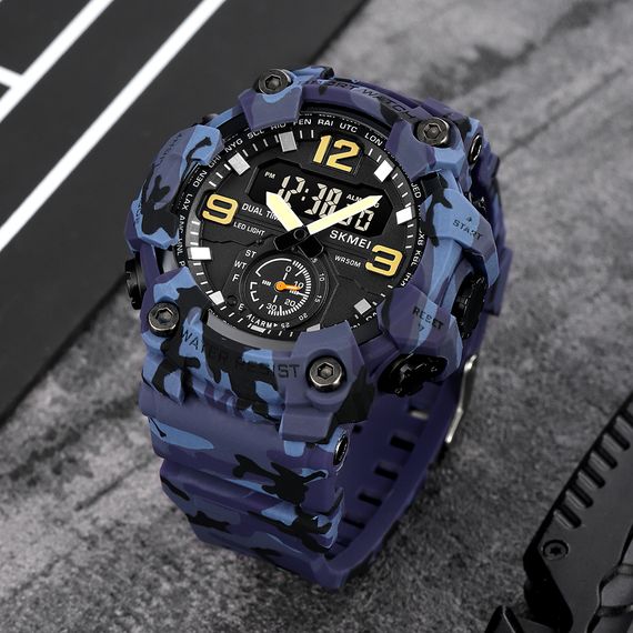 Чоловічий годинник Skmei 1965CMBU Camo Blue | Зображення 3
