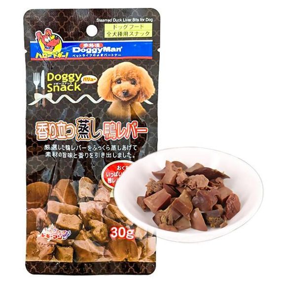 DoggyMan Steamed Duck Liver Bits доггимен утиная печень на пару лакомство для собак 0.03кг
