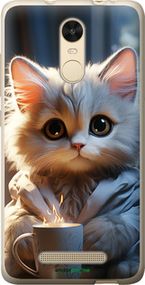 Чохол на Xiaomi Redmi Note 3 pro Білий кіт "5646t-335-2448"