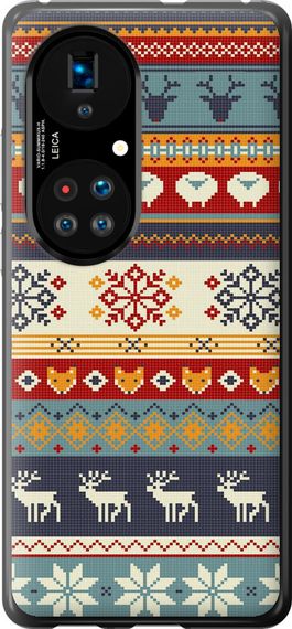 Чехол на Huawei P50 Рождественский орнамент "3303u-2292-17620"