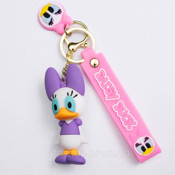 Дитячий брелок Поночка 4×6.5 (см) для ключів, на сумку і рюкзак Фіолетовий HP-55-23V