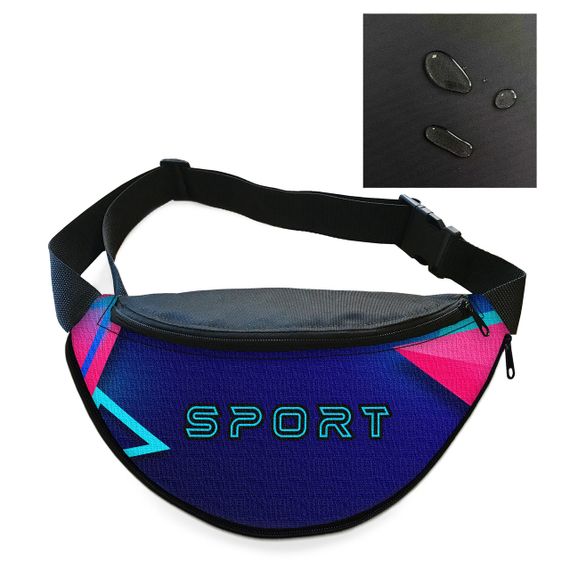 Сумка-бананка мужская/женская Sport 32×16 см с расширителем поясная сумка или сумка через плечо (02880) | Зображення 1