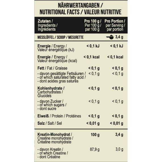Креатин моногидрат MST Nutrition Creatine Micronized 500 g /147 servings/ | Зображення 1