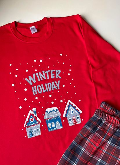 Новорічна тепла жіноча піжама COSY з начосом "Winter Holiday" | Зображення 2
