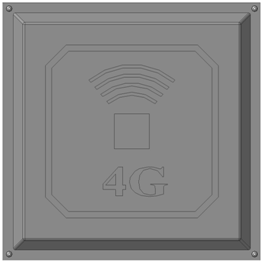 Антенна для интернета 4G Квадрат панельная 17 Дбi LTE GSM 2G, 3G, 4,5G, 5G 824-960 / 1700-2700 мГц