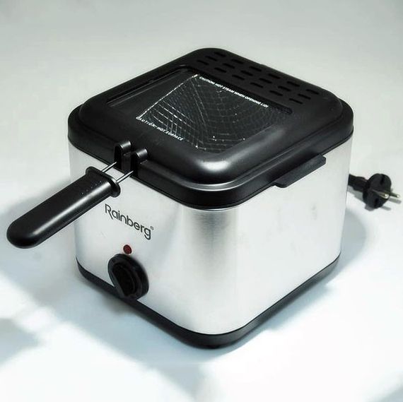 Фритюрница для дома Rainberg RB-2219 с терморегулятором и съемной чашей электрофритюрница мини фритюрница RI-86 | Зображення 9