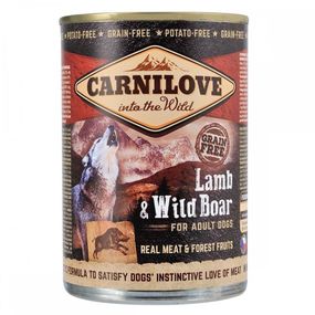 Вологий корм з ягнятком та кабаном для собак Carnilove Dog Adult Lamb and Wild Boar, 400 гр