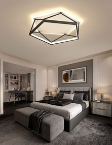 Люстра світлодіодна стельова LED світильник для квартири на стелю лед 27543 Білий 9х49х49 см.