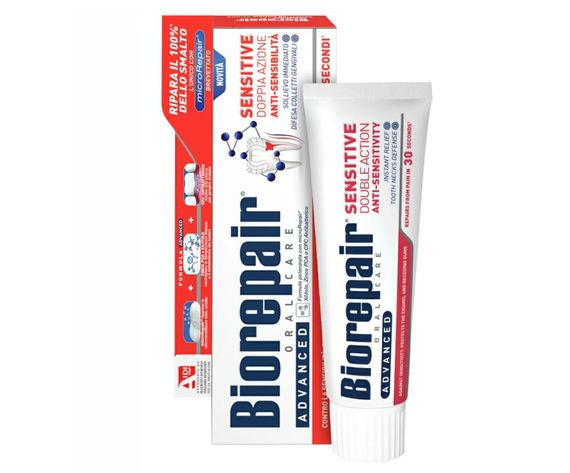 Зубна паста Biorepair "Позбавлення чутливості, подвійна дія", 75 ml