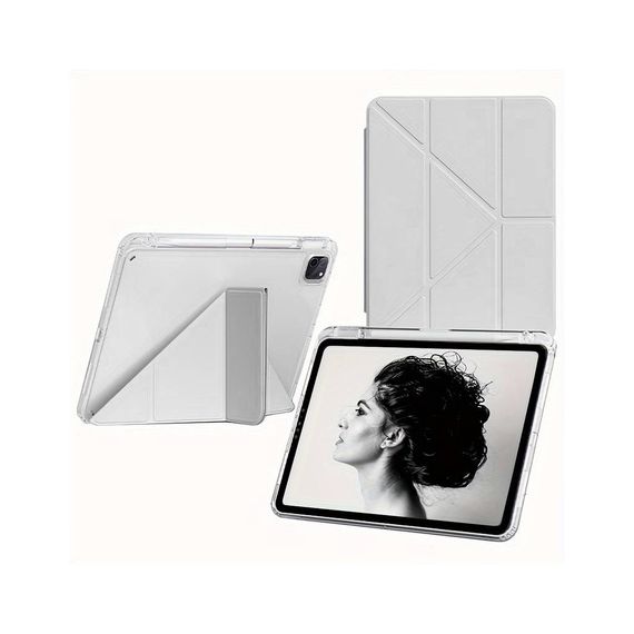 Чохол до планшета BeCover Ultra Slim Origami Transparent Apple iPad Pro 11" M4 2024 Gray (711690) | Зображення 2