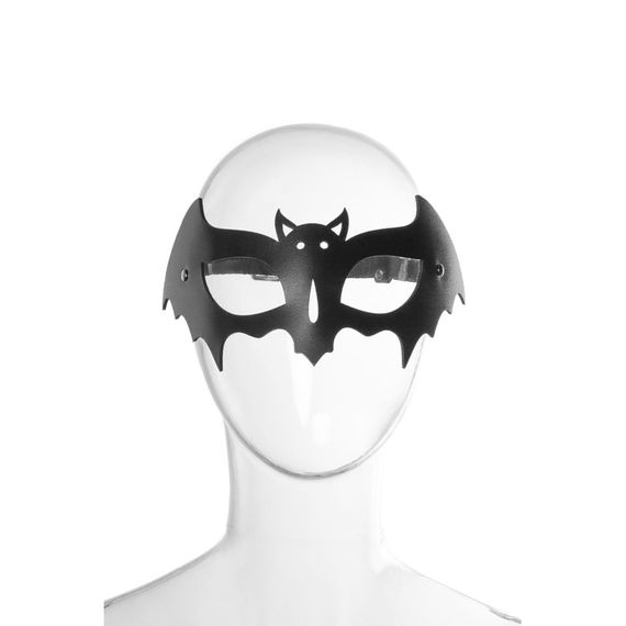 Маска на очі Bat La7 Black, натуральна шкіра | Зображення 4