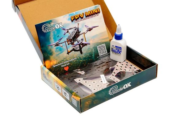 Конструктор Puz-00953 FPV Mini дерев'яний, PuzzleOk | Зображення 4