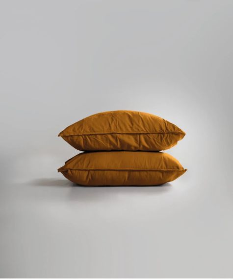 Постельное белье Limasso Stonewashed Ranforce 200 х 220 см Mustard | Зображення 4