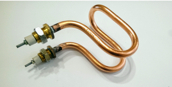 Тен мідний 2000w D 11 штуцер м 18 для нагріву води ( дистиляторний) | Зображення 1