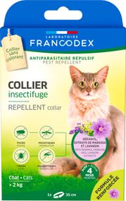 Нашийник від бліх та кліщів для котів Francodex Repellent Collar, 35 см