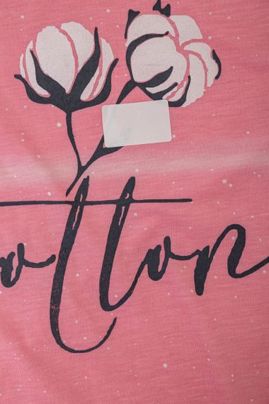 Пижама женская с принтом  -уценка, цвет розовый, 243R7060-U-4 | Зображення 5