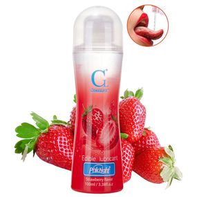 Їстівний лубрикант CokeLife Полуниця на водній основі 100 мл Червоний 24081