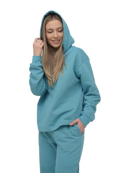 Костюм спортивний жіночий темно-бірюзовий, XL | Зображення 2