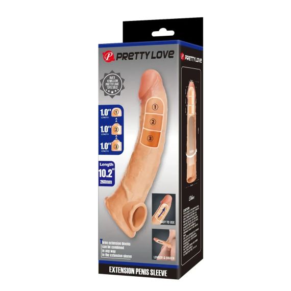 Подовжуюча насадка Pretty Love - Silas Penis Sleeve, BI-026279 Sex Aura | Зображення 8
