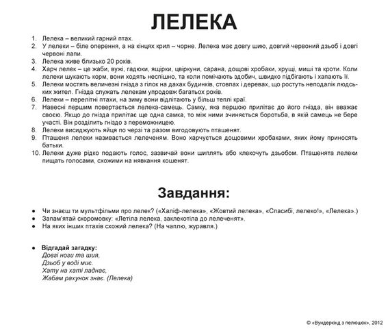 Набор карточек Домана - Птицы. На украинском. Ламинированній. | Зображення 1