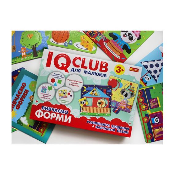 Навчальні пазли Вивчаємо форми.IQ-club для малюків 13203007, 6 карт у наборі | Зображення 5