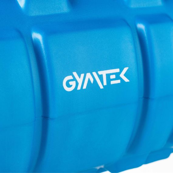 Масажний ролик Gymtek для йоги та фітнесу EVA 33*14см синій | Зображення 5