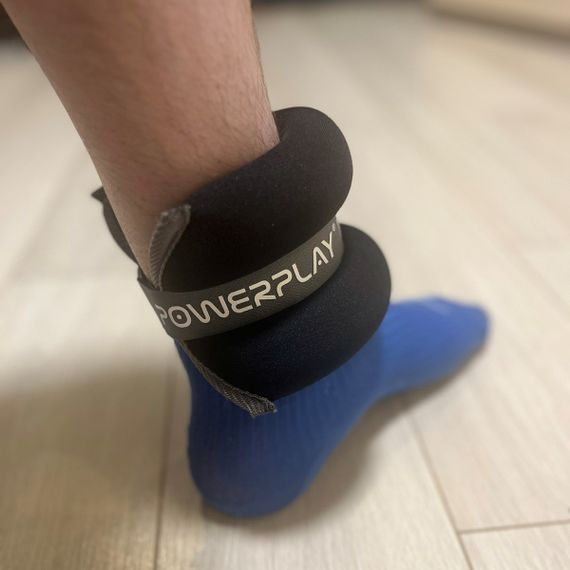 Обважнювачі-манжети для ніг та рук Паверплей PP-4349 Ankle/Wrist Weights (2шт.*2 kg) (пара) Чорні | Зображення 8